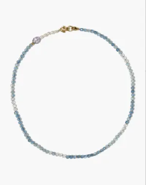 Aquamarine & Pearl Necklace