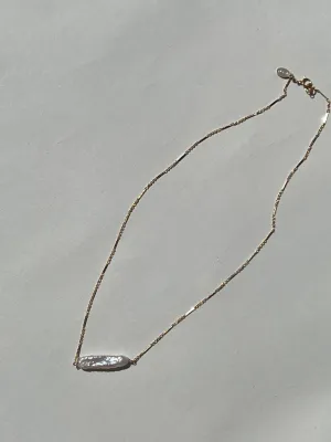 Baguette Necklace - Gold Filled