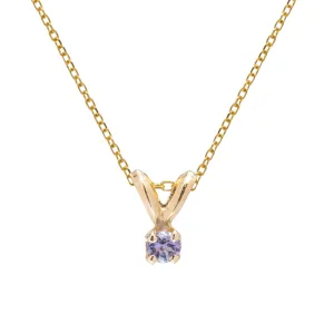 Birthstone Pendant - December Tanzanite