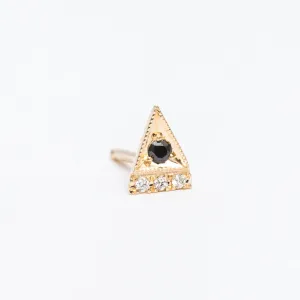 Black Diamond Deco Point Triangle Stud