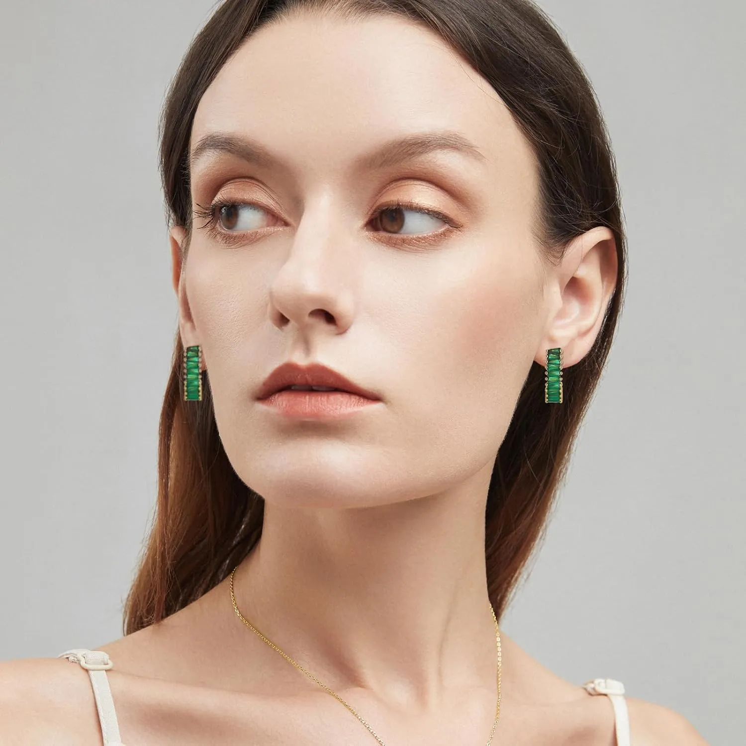 Christmas Gold Earrings for Women,Fashion Christmas Rhinestone Earrings,Holiday Crystal Hoop Earrings Festival Trendy Jewelry