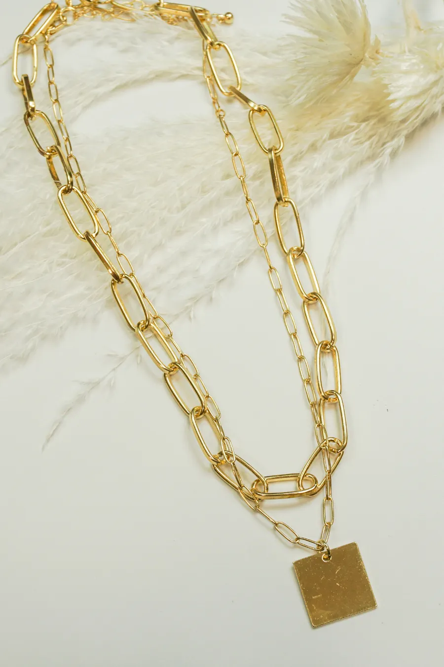 Gold Chain Necklace Set