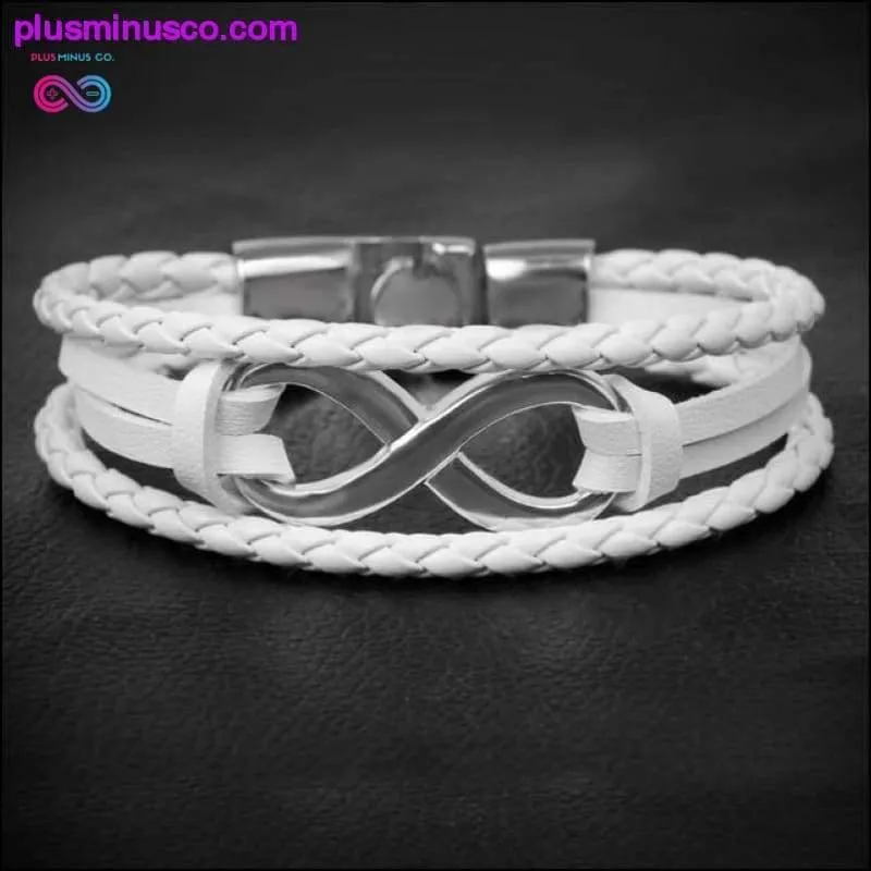 Handmade Infinity Symbol Leather Bracelet