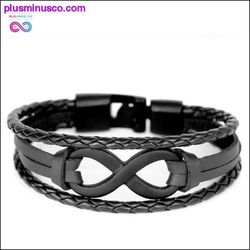 Handmade Infinity Symbol Leather Bracelet