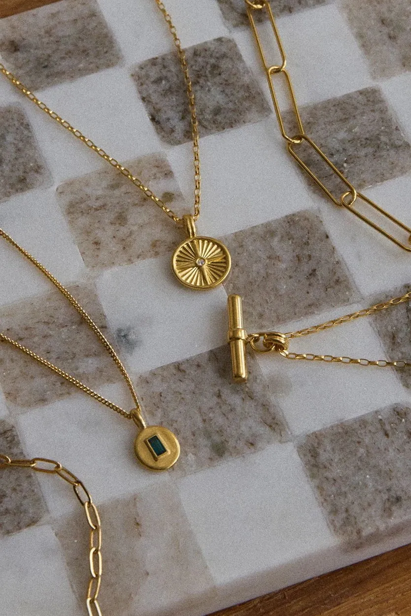 KIRSTIN ASH ROAM CHAIN NECKLACE - 18K GOLD VERMEIL