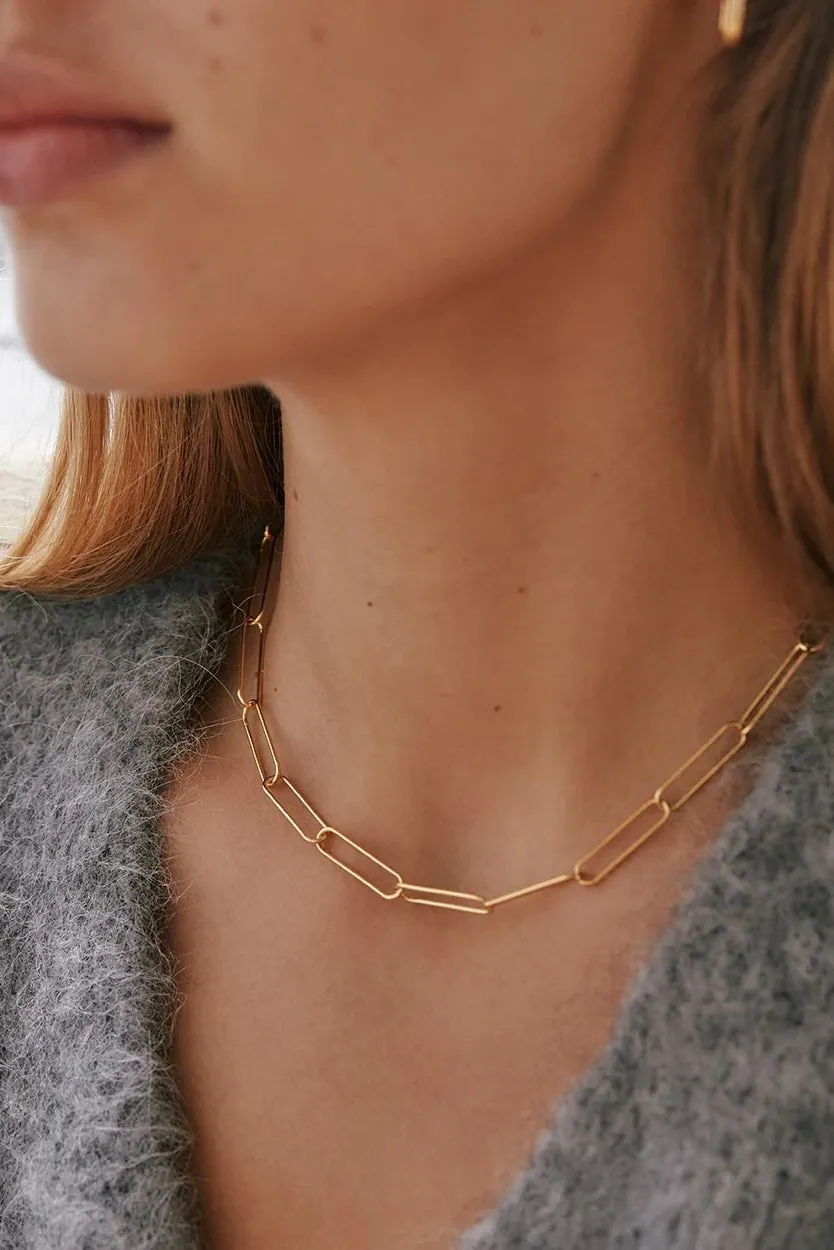 KIRSTIN ASH ROAM CHAIN NECKLACE - 18K GOLD VERMEIL