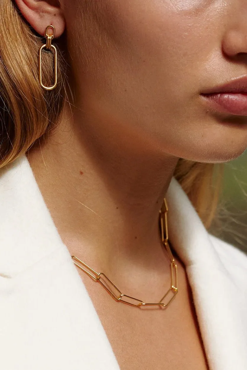 KIRSTIN ASH ROAM CHAIN NECKLACE - 18K GOLD VERMEIL