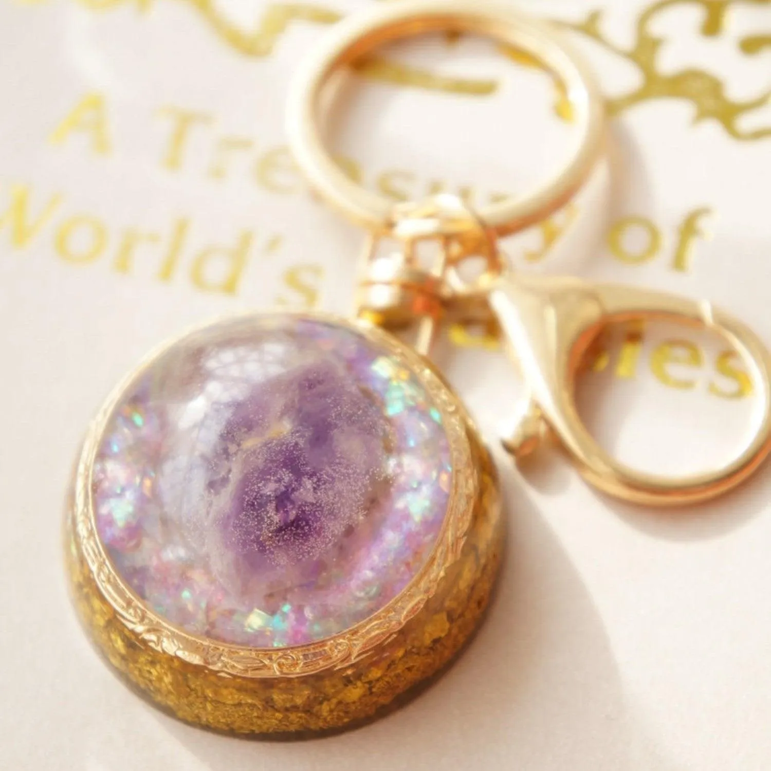 Natural Amethyst Pendant For Two Harmonious Necklace