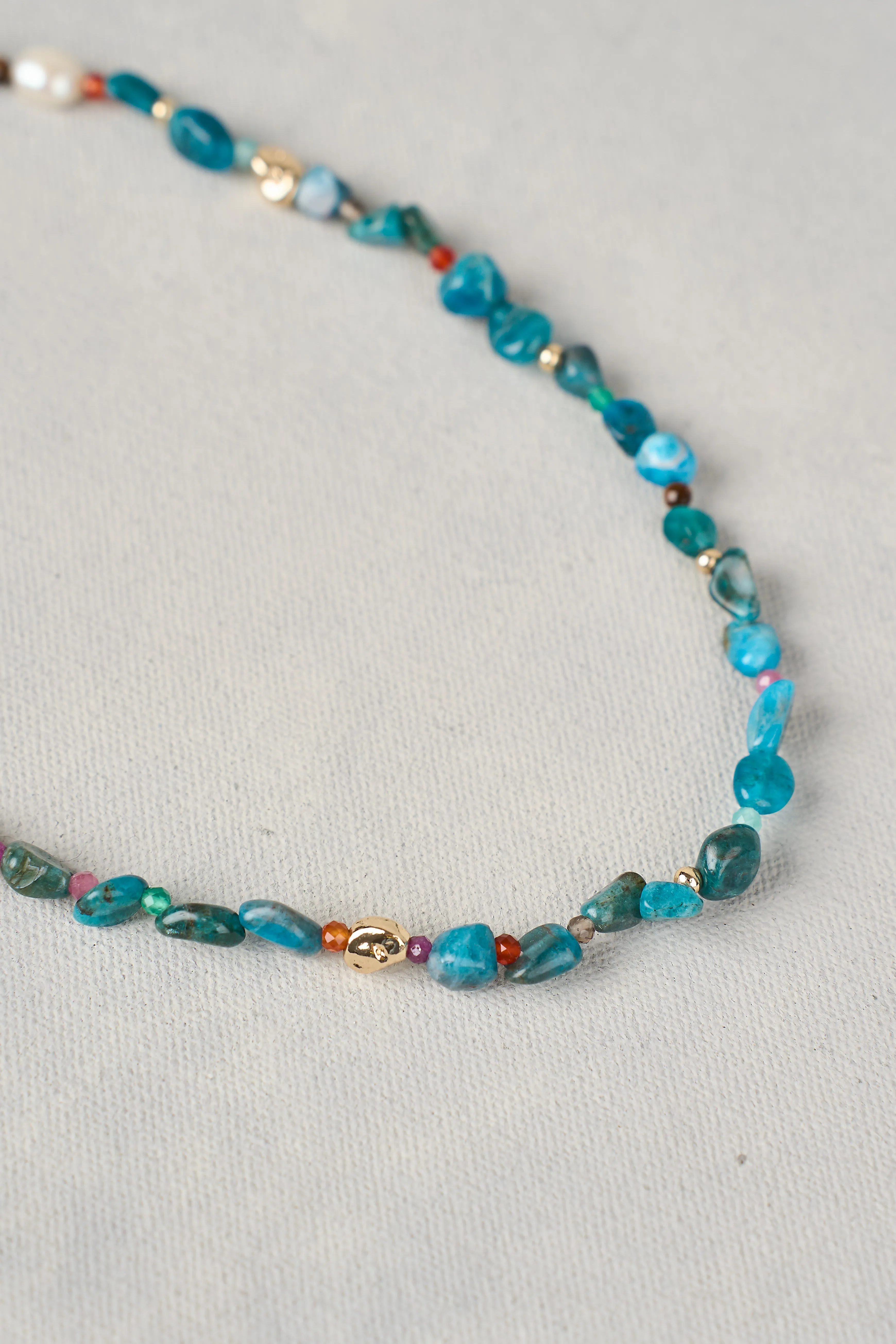 Natural Stone Necklace - Multicolour