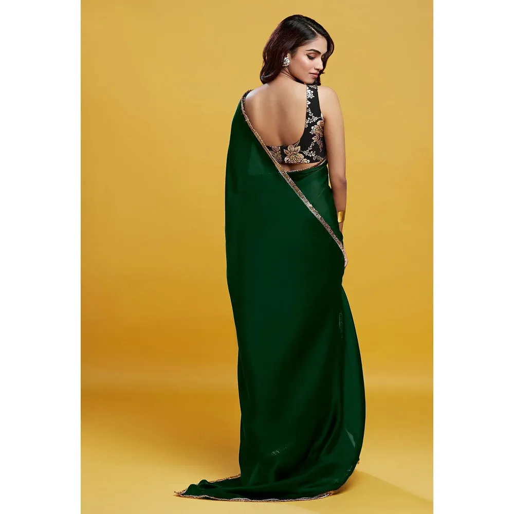 PHATAKAA Emerald Cocktail Saree