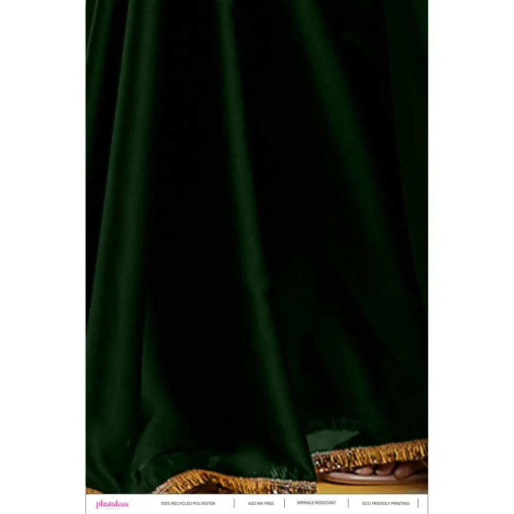 PHATAKAA Emerald Cocktail Saree