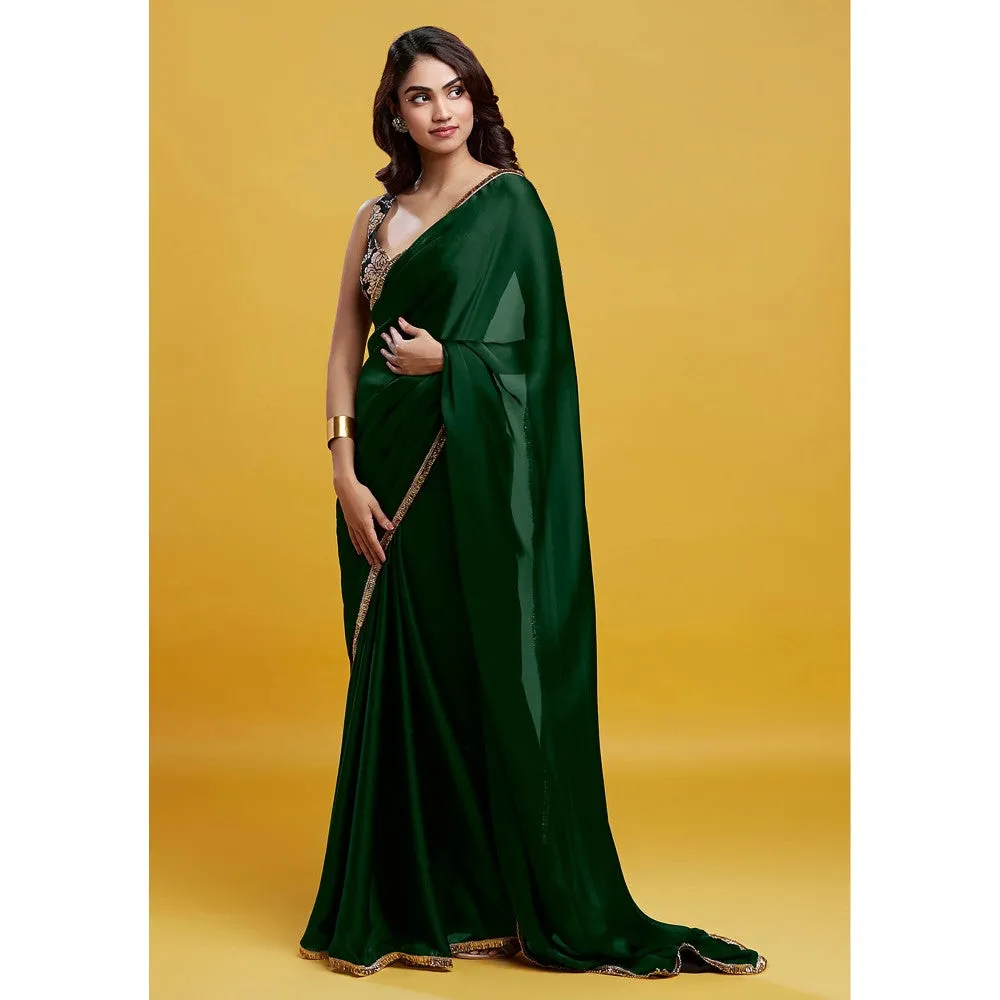 PHATAKAA Emerald Cocktail Saree