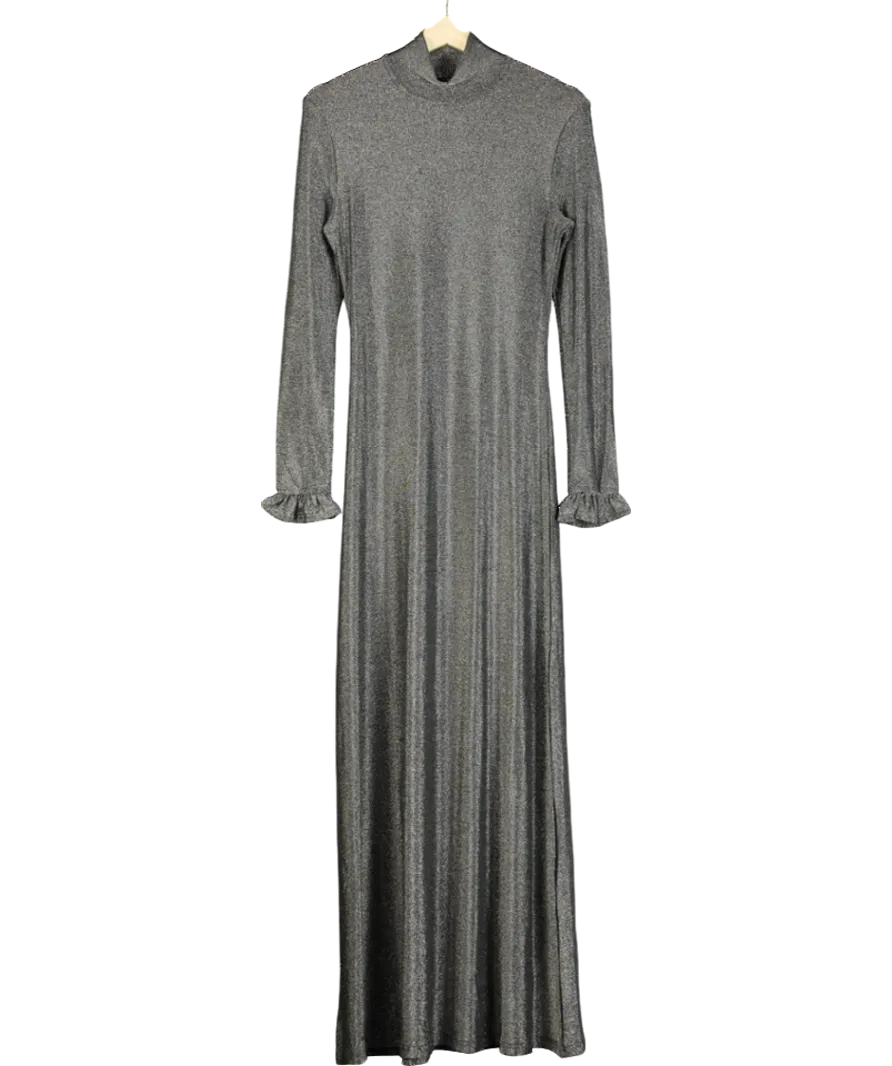 Religion Grey Tanzanite High-neck Maxi Dress UK XS
