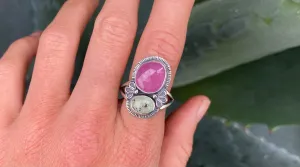 Ruby Flower Ring
