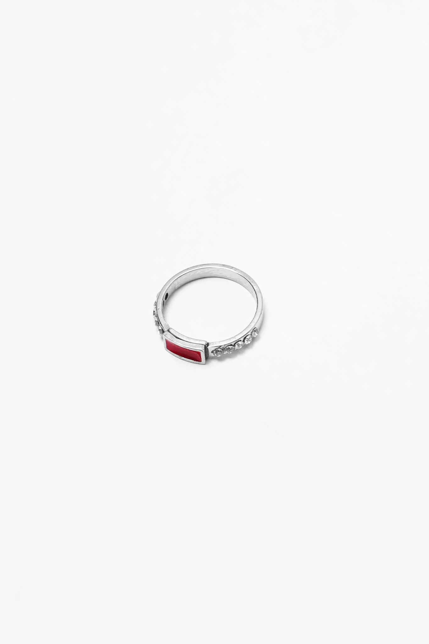 RUBY SILVA RING