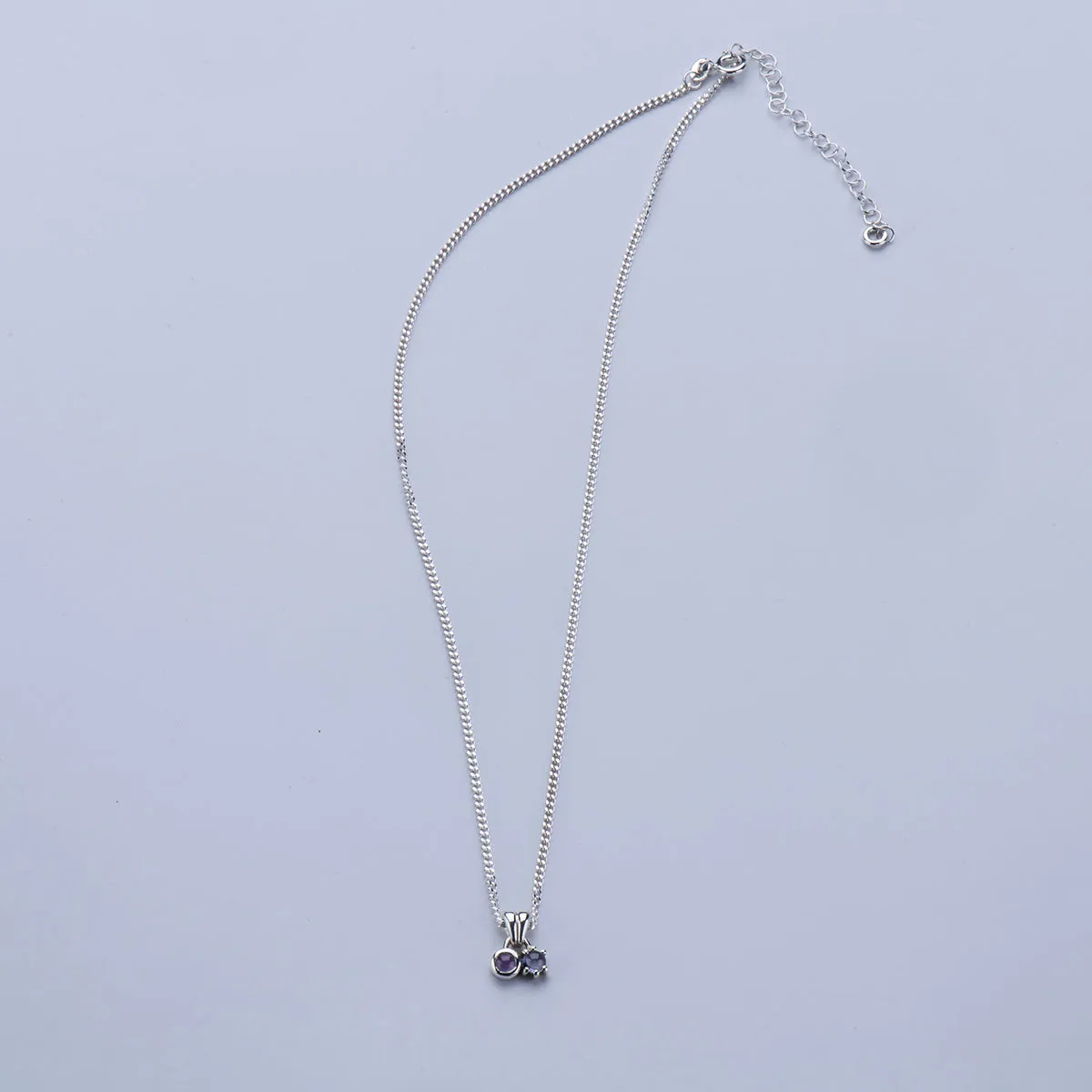 SILVER TWIN NECKLACE