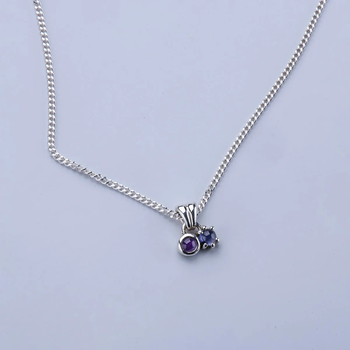 SILVER TWIN NECKLACE