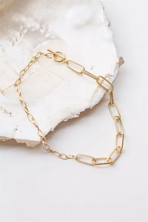 T Bar Link Necklace