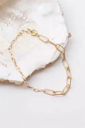 T Bar Link Necklace