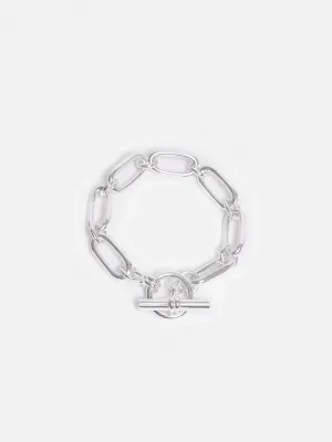 Trombone Link Bracelet | Silver